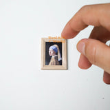 Quadro in miniatura personalizzato con cornice in legno, da appoggio.