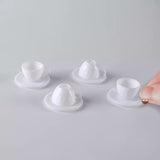 Miniature 1:6 Scale Coffee Cup & Plate Set of 4 in white| Mini Cooking Shop