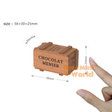 Miniature Handmade Wooden Crate | Handmade Dollhouse Artisan Miniature Shop
