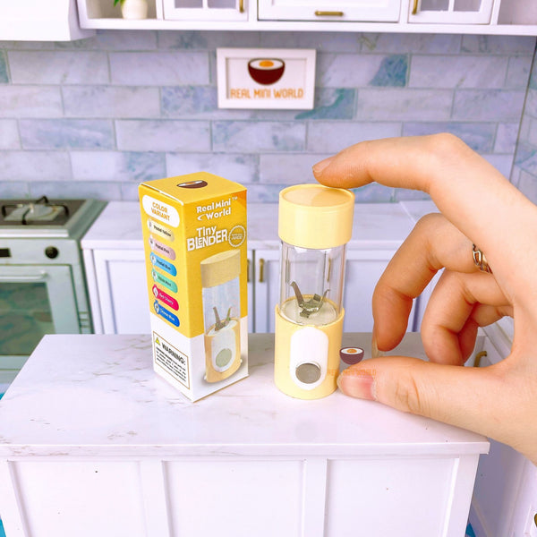 Miniature Real Working Blender Yellow: Mini Cooking Kitchen Appliance | Real Mini World | Mini Kitchen Set Blendjet
