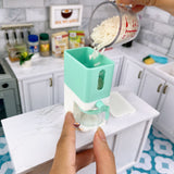 Miniature REAL Rice Dispenser in Pastel Mint ｜Tiny Food Cooking  & Mini Kitchen Shop