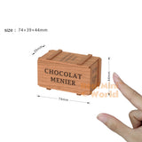 Miniature Handmade Wooden Crate | Handmade Dollhouse Artisan Miniature Shop