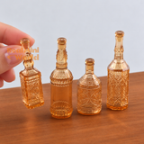 Miniature Wine Bottle Set brown color| Miniature Kitchen Shop