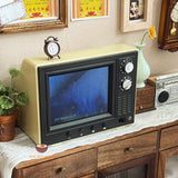 Miniature REAL Functioning TV Scale 1:12 in yellow | Real Mini World