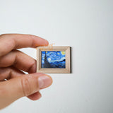 Quadro in miniatura personalizzato con cornice in legno, da appoggio.