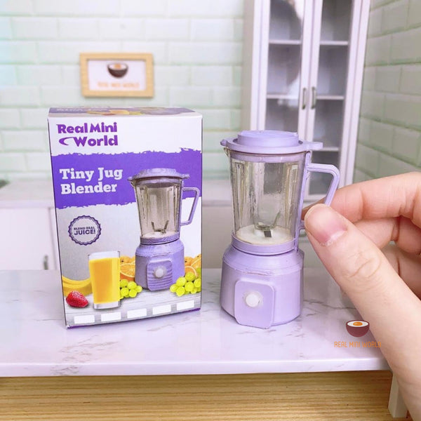 Miniature real juicer blender in pastel purple : make real mini
