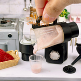 Miniature REAL Blender 2in1 Set (Black) | Mini Real Cooking Shop