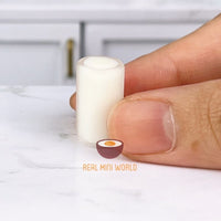 Miniature 1:12 Scale Milk Glass | Mini Cooking Shop