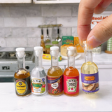 Mini Real Kitchen Cooking Sauce Bottle set: cook tiny edible food | Mini Cooking Shop