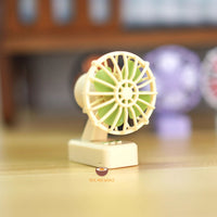 Miniature REAL Working Two-Toned Electric Fan Yellow| Functioning Miniature Shop