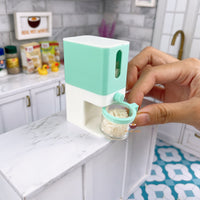 Miniature REAL Rice Dispenser in Pastel Mint ｜Tiny Food Cooking Shop