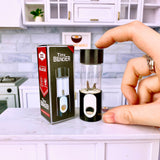 Miniature Real Working Blender in Midnight Black: Mini Cooking Kitchen Appliance | Real Mini World | Mini Kitchen Set Blendjet