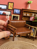 Miniature 1:12 Faux Leather Chair Collection |Dollhouse Miniature Shop