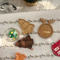 Miniature hand crafted Christmas Tree Plate | Mini Cooking Shop