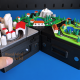 Pixel World minecraft Functioning Miniature Train Set | Miniature Diorama Shop 