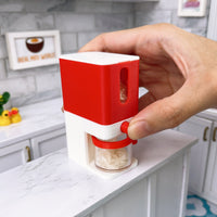 Miniature REAL Rice & Grains Dispenser in Red | Tiny Food Cooking Kitchen Shop