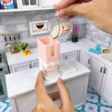 Miniature REAL Rice Grains Dispenser in Candy Pink | Mini Cooking Kitchen Shop