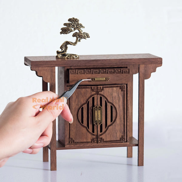 Miniature Classic Wood Work Asian Heritage Cabinet | Miniature Shop