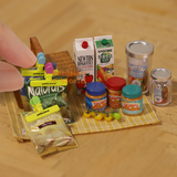 Miniature Potato Chip Bags + Clips Set | Mini Cooking Shop