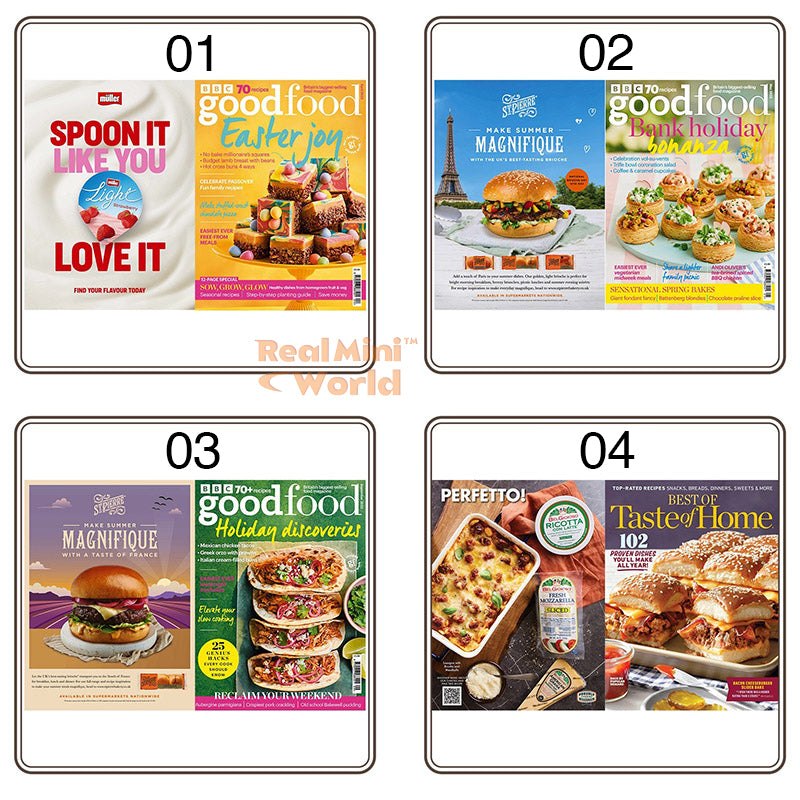 Miniature Cooking Book (Set of 4) | Mini Cooking Shop – Real Mini World