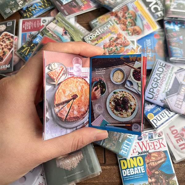 Libro de cocina en miniatura (juego de 4) Mini Cooking Shop