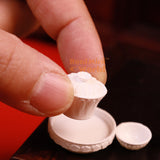 Vintage Style Lotus Pattern Miniature Teacup Set | Mini Cooking Shop