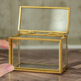 Miniature Brass Glass Display Box | Handmade Dollhouse Miniature Shop