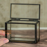 Miniature Brass Glass Display Box | Handmade Dollhouse Miniature Shop