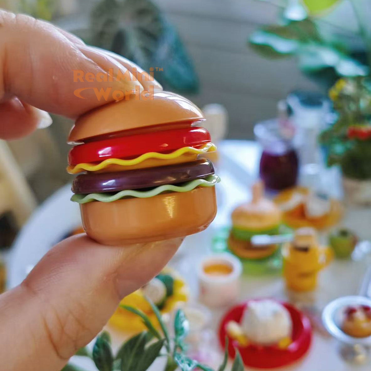 ミニチュアハンバーガープレートセット | タイニーフードクッキング