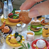 Miniature Hamburger Plate Set | Tiny Food Cooking Shop