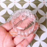 Miniature Glass Cake Dome + Plate Set