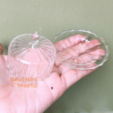 Miniature Glass Cake Dome + Plate Set