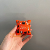 Miniature Halloween orange haunted house  ghost couch Pillows – Cushion Set for Dollhouse Decor
