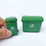 Miniature Real Public Trash Bin (Set of 2)