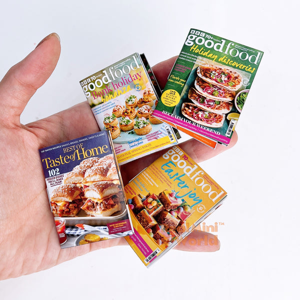 Tiny Cooking Book (set of 4) | Mini Food Cooking Shop