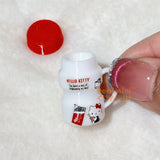 Miniature Water Bottle With Straw | Mini Food Cooking Shop