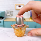 Miniature REAL Food Processor in Pastel Pink | Tiny Food Cooking