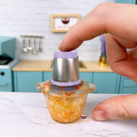 Miniature REAL Food Processor in Pastel Purple | Tiny Food Cooking