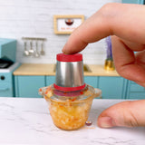 Miniature REAL Food Processor in Scarlet Red | Tiny Food Cooking
