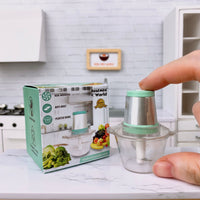 Miniature REAL Food Processor in Relax Mint | Tiny Cooking Shop