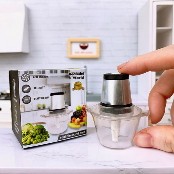 Miniature REAL Food Processor in Black | Tiny Food Cooking Shop