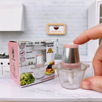 Miniature REAL Food Processor in Pastel Pink | Tiny Food Cooking