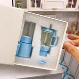 Miniature 2in1 REAL Blender Set (Pastel Blue) | Tiny Food Mini Cooking Shop