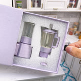 Miniature REAL Blender 2in1 Set (Pastel Purple) |Mini Food Cooking Set