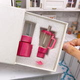 Miniature REAL Blender Set (Barbie Pink) | Mini REAL Cooking Shop