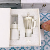 Miniature REAL Blender 2in1 Set (White) | Tiny Food Cooking Set