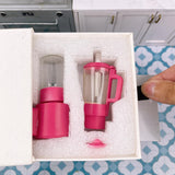 Miniature REAL Blender Set (Barbie Pink) | Mini REAL Cooking Shop