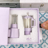 Miniature REAL Blender 2in1 Set (Pastel Purple) |Mini Food Cooking Set