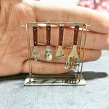 Miniature REAL Stainless Steel Cookware + Rack Set | Mini Cooking Store