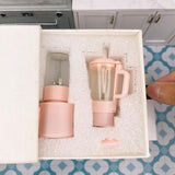 Miniature REAL Blender Set (Pastel Pink) | Mini Food Cooking Shop
